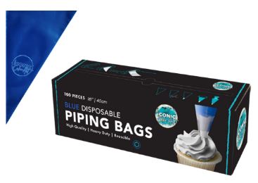 Blue Disposable Piping Bags - 100pk 16  40cm Discount