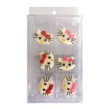 Cake Craft - Kitty Faces Sugar Decorations 6pc Online Hot Sale