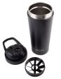 Oasis Stainless Steel Double Wall Insulated Protein Shaker 700ml - Black Online Hot Sale