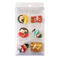 Cake Craft - Pirates Sugar Decorations - 6pk For Cheap