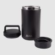 Oasis Stainless Steel Double Wall Insulated Food Flask With Handle 700ml - Black Online