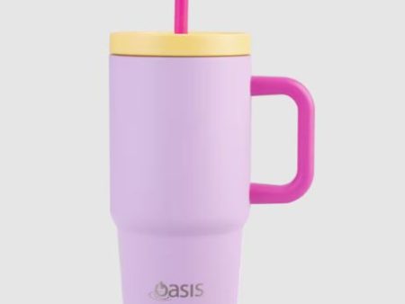 Oasis Stainless Steel Double Wall Insulated  junior Commuter  Travel Tumbler 700ml - Bubblegum Pink For Cheap