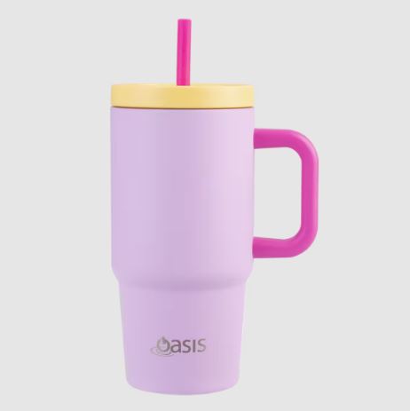 Oasis Stainless Steel Double Wall Insulated  junior Commuter  Travel Tumbler 700ml - Bubblegum Pink For Cheap