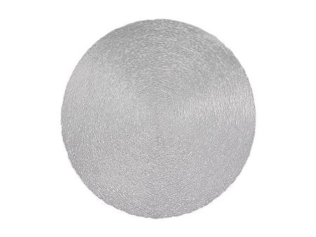 Maxwell & Williams Table Accents Lace Metallic Round Placemat Silver on Sale