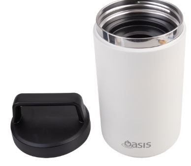 Oasis Stainless Steel Double Wall Insulated Food Flask With Handle 700ml - Alabaster Online