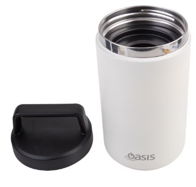 Oasis Stainless Steel Double Wall Insulated Food Flask With Handle 700ml - Alabaster Online