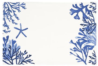 Maxwells & Williams - Blue Coral Cotton Placemats - 45x30cm Cheap