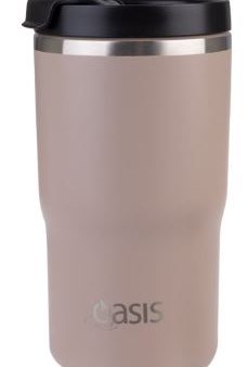 Oasis Ceramic Lined Stainless Steel Double Walled Insulated Travel Mug 480ml - Latte Supply