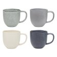 Ecology Dwell Linen denim Mugs 300ml - Set Of 4 For Discount