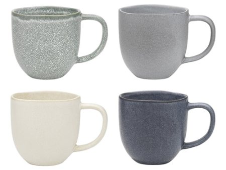 Ecology Dwell Linen denim Mugs 300ml - Set Of 4 For Discount