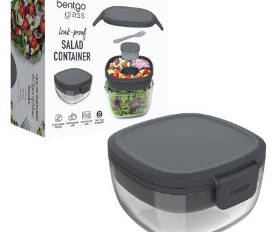 Bentgo All-in-one Glass Salad Container - Dark Grey Online Sale