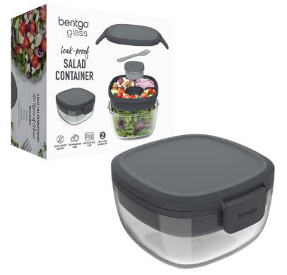 Bentgo All-in-one Glass Salad Container - Dark Grey Online Sale