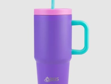 Oasis Stainless Steel Double Wall Insulated  junior Commuter  Travel Tumbler 700ml - Mermaid Purple For Discount