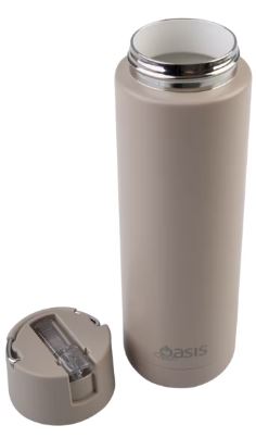 Oasis Ceramic Lined Stainless Steel Triple Wall Insulated  moda  Drink Bottle 700ml - Latte For Cheap