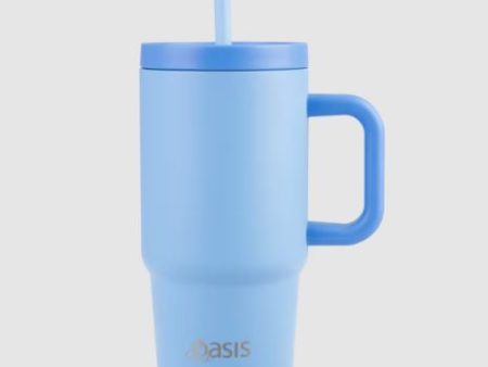 Oasis Stainless Steel Double Wall Insulated  junior Commuter  Travel Tumbler 700ml - Blue For Sale