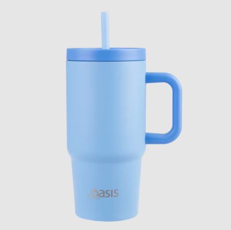 Oasis Stainless Steel Double Wall Insulated  junior Commuter  Travel Tumbler 700ml - Blue For Sale