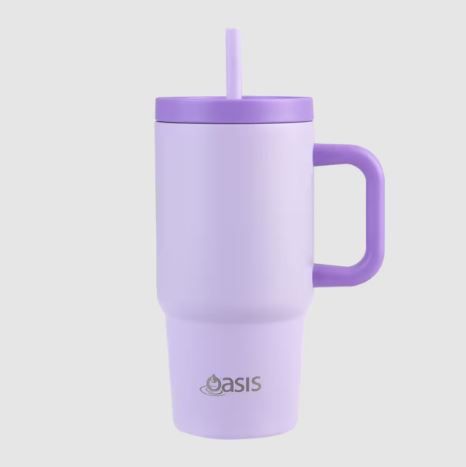 Oasis Stainless Steel Double Wall Insulated  junior Commuter  Travel Tumbler 700ml - Lilac For Cheap