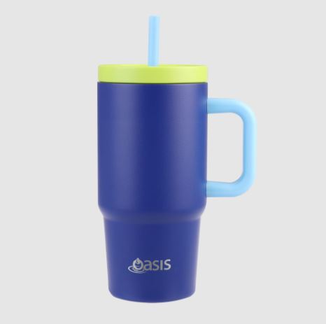 Oasis Stainless Double Wall Insulated  junior Commuter  Travel Tumbler 700ml - Peacock Blue Online