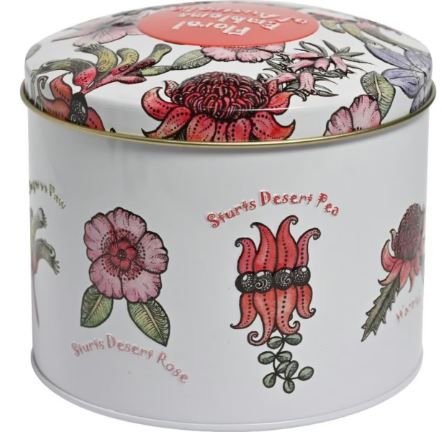 Banksia Red Floral Emblems Of Australia Tin - Milk Chocolate Fruit & Nut Cheap