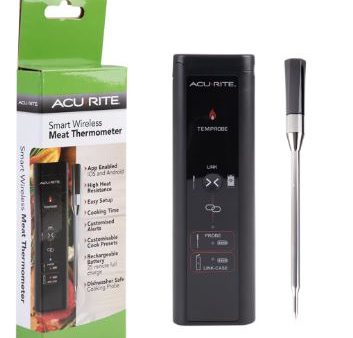 Accurite Smart Wireless Meat Thermometer - Black For Cheap