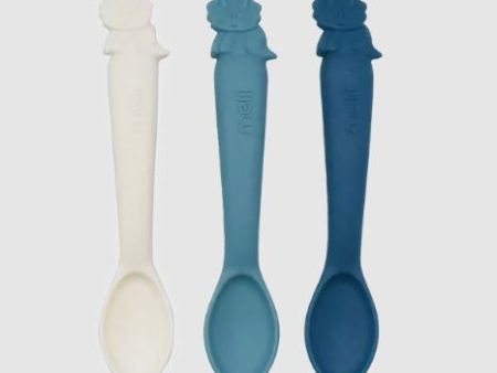 Melii Luxe Silicone Spoons 3 Pack - Dinosaur Discount