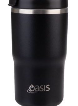 Oasis Cermic Lined Stainless Double Wall Insulated Travel Mug 480ml - Black Hot on Sale