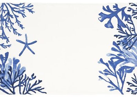 Maxwells & Williams - Blue Coral Cotton Placemats - 45x30cm Cheap