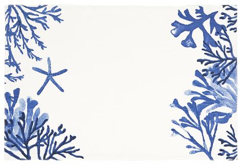 Maxwells & Williams - Blue Coral Cotton Placemats - 45x30cm Cheap