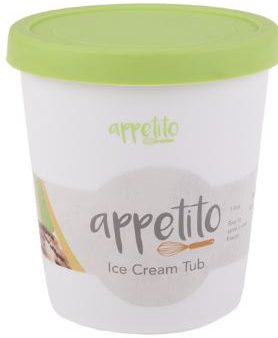 Appetito Ice Cream Tub 1 Litre -green For Sale