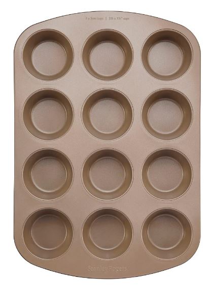 Stanley Rogers Ceramabake Ceramic Non Stick Muffin Pan - 12 Cup on Sale