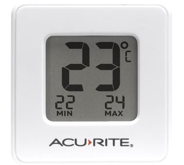 Acurite White Digital Indoor Thermometer With Compact Display Online Hot Sale