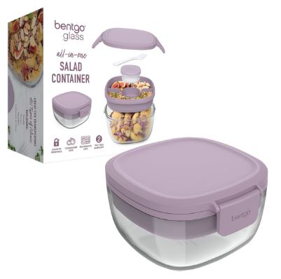 Bentgo Glass Leak-proof Salad Container, Lavender Hot on Sale