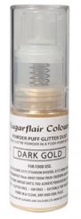 Sugar Flair Powder Puff Glitter Dust - Dark Gold Supply