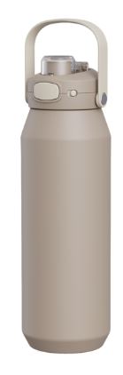 Oasis Ceramic Lined Stainless Steel Triple Wall Insulated  capri  Drink Bottle With Quick Realease Lid 1l - Latte Online now