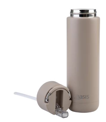 Oasis Ceramic Lined Stainless Steel Triple Wall Insulated  moda  Drink Bottle 700ml - Latte For Cheap