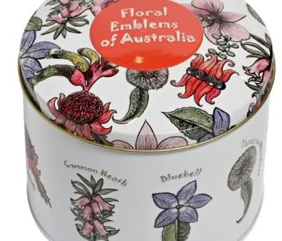 Banksia Red Floral Emblems Of Australia Tin - Milk Chocolate Fruit & Nut Cheap