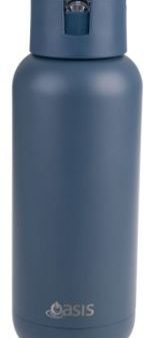 Oasis  moda  Ceramic Lined S s Triple Wall Insulated Drink Bottle 1l - Indigo Online Hot Sale