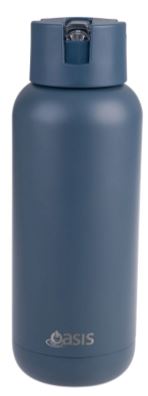 Oasis  moda  Ceramic Lined S s Triple Wall Insulated Drink Bottle 1l - Indigo Online Hot Sale