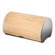 Oggi S s Bread Bin W  Bamboo Lid - Black on Sale