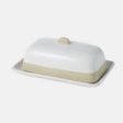 Davis & Waddell Jenson Butter Dish 11x9x8cm - White For Sale