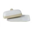 Davis & Waddell Jenson Butter Dish 11x9x8cm - White For Sale