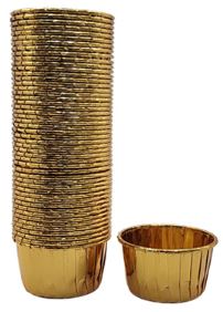 Gold Metallic Cupcake Liners - 50pc Online Hot Sale