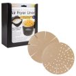 Toasta Bags Reusable Round Air Fryer Liners Dual Pack Set Of 2 - Gold Cheap