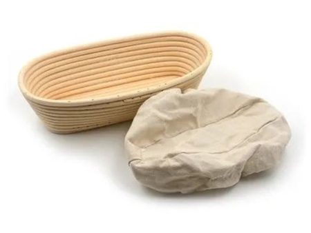 Brunswick Bakers Oval 30cm Bread Banneton With Lining Online Sale