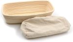 Brunswick Bakers 26cm Rectangular Banneton With Lining Fashion