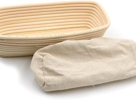 Brunswick Bakers 26cm Rectangular Banneton With Lining Fashion