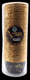 Black Gold Marble Metallic Cupcake Liners - 50pcs For Cheap