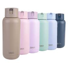 Oasis  moda  Ceramic Lined S s Triple Insulated Drink Bottle 1l - Latte Online Sale