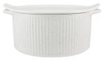 Maxwell & Williams Speckle - Round Casserole With Tray Lid 3l - Cream Fashion