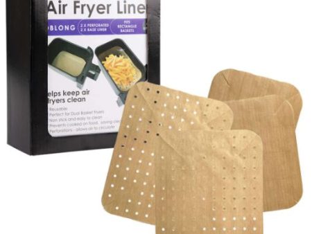 Toasta Bags Reusable Oblong Air Fryer Liners - Dual Pack Set Of 4 - Gold Online